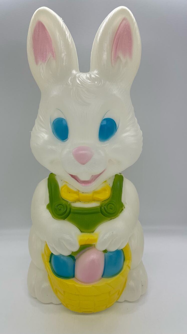 Vintage General Foam Plastics Easter Bunny Blow Mold  Norfolk VA 1980’s
